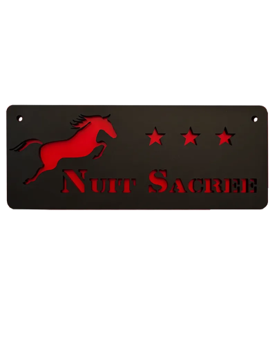 Plaque box cheval 3 étoiles