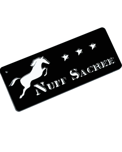 Plaque box cheval 3 étoiles