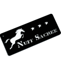Plaque box cheval 3 étoiles