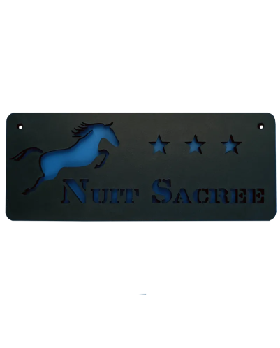 Plaque box cheval 3 étoiles