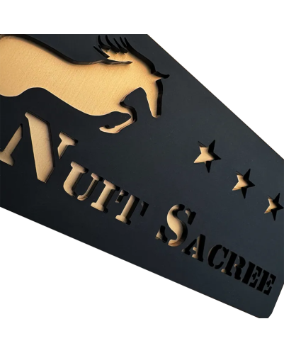 Plaque box cheval 3 étoiles