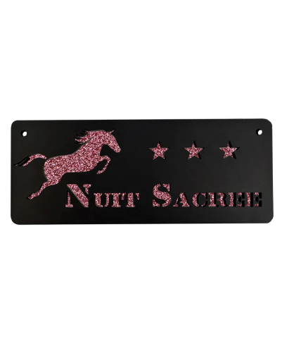 Plaque box cheval 3 étoiles