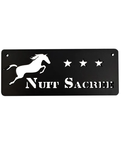 Plaque box cheval 3 étoiles