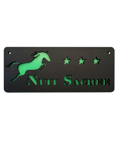 Plaque box cheval 3 étoiles
