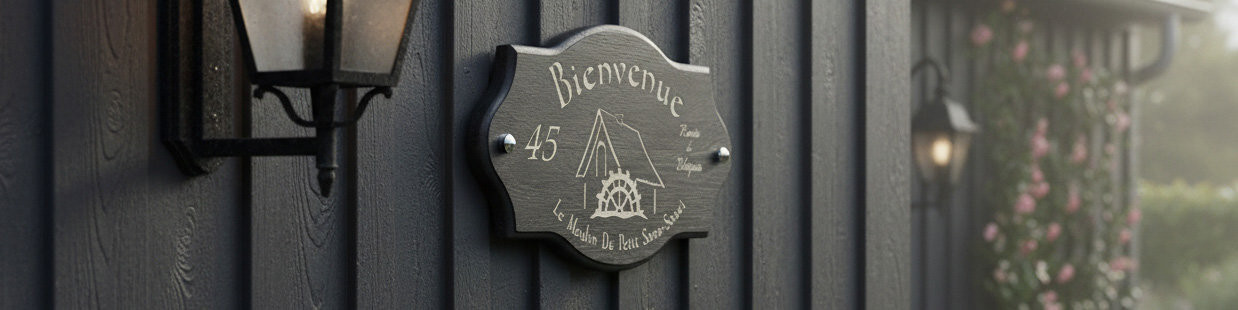 Plaques de maison personnalisées en bois | Décoration familiale sur mesure